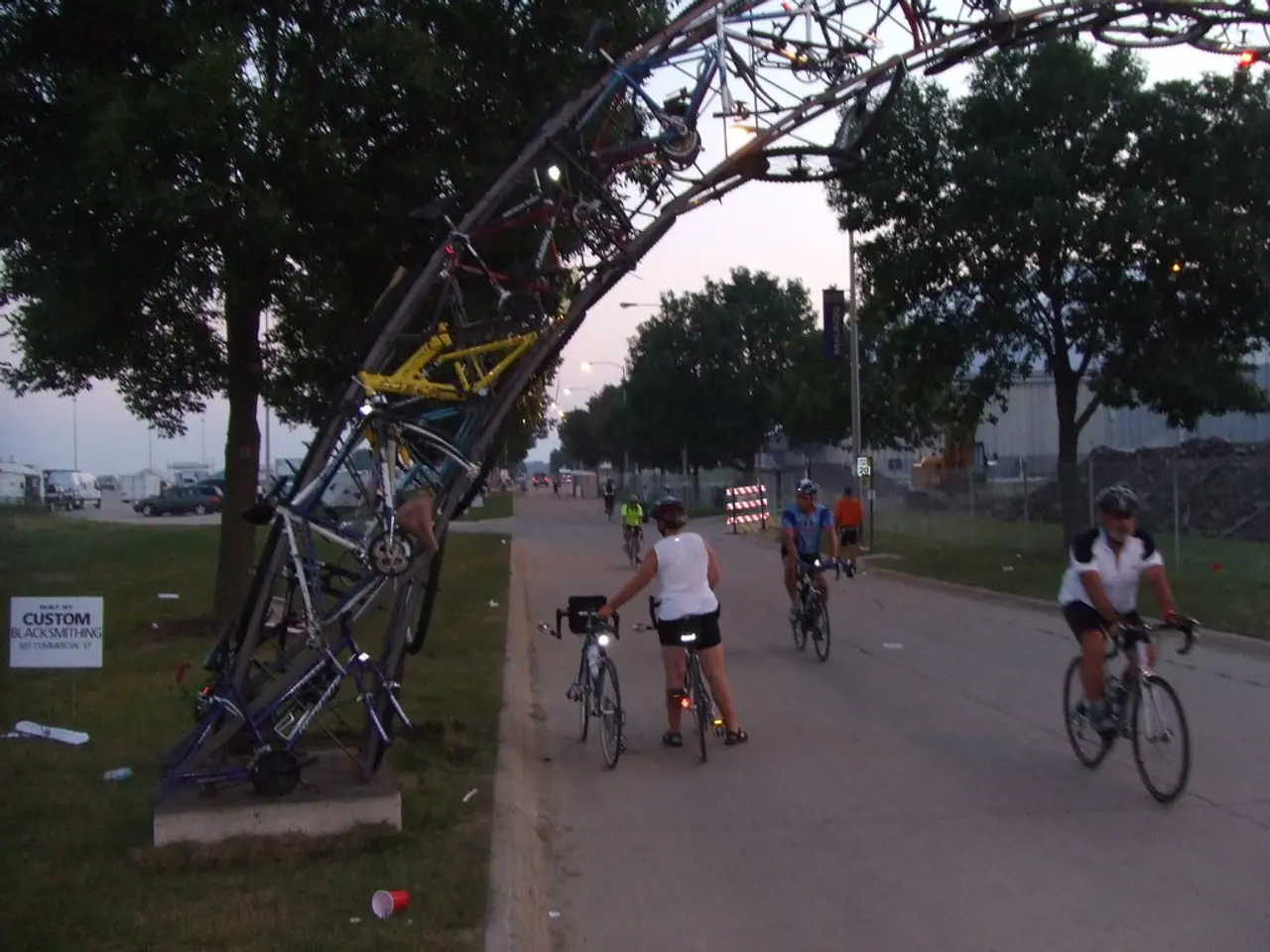 Bicyclists Engaging in the Great Waterfront Trail Expedition in the Guelph Region