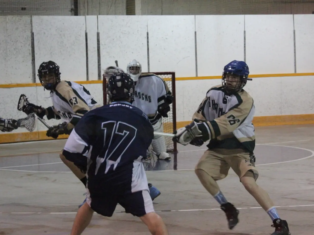 Tetairoa McMillan examines Xavier Legette's injured hands following their confrontation with the...