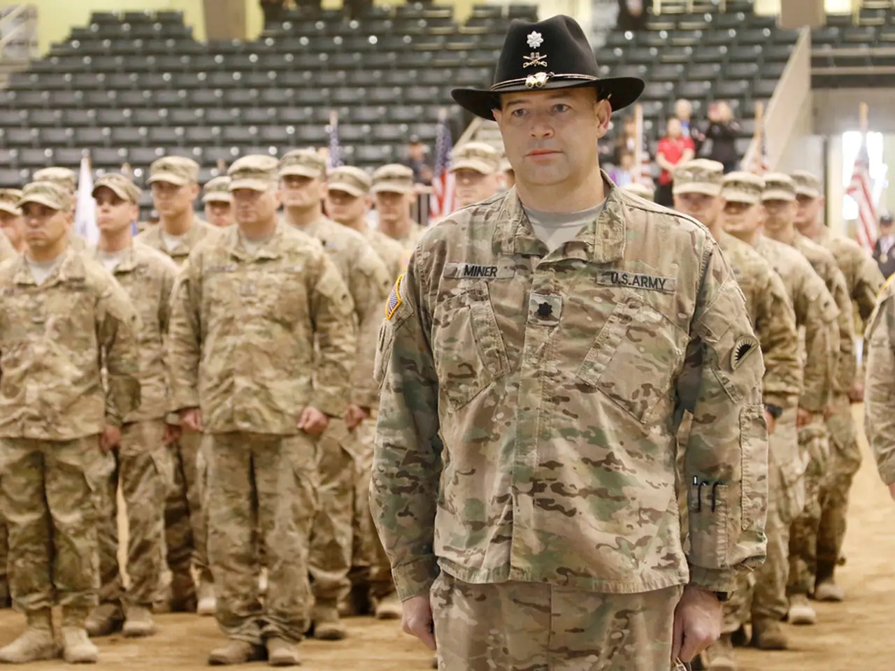 Armed group rejoices in Kaarst-Holzbüttgen.