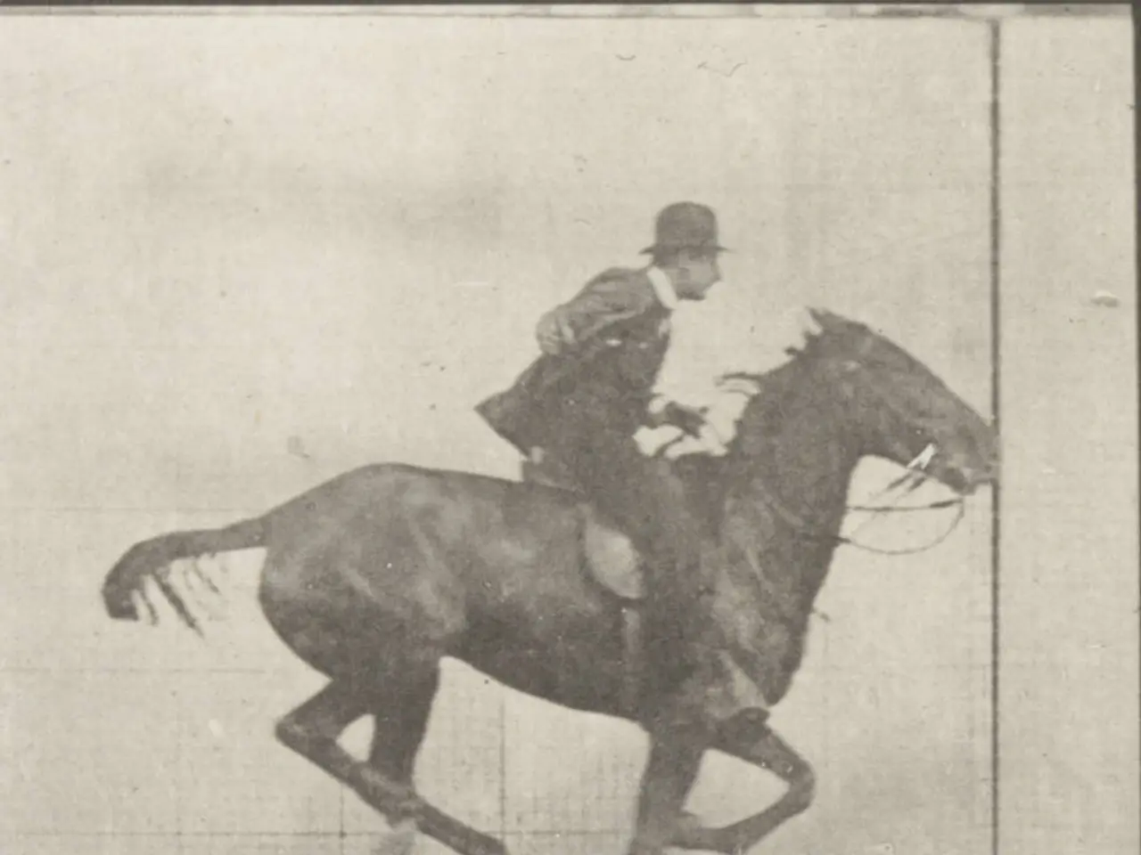 In this image we can see a picture of a man riding the horse.