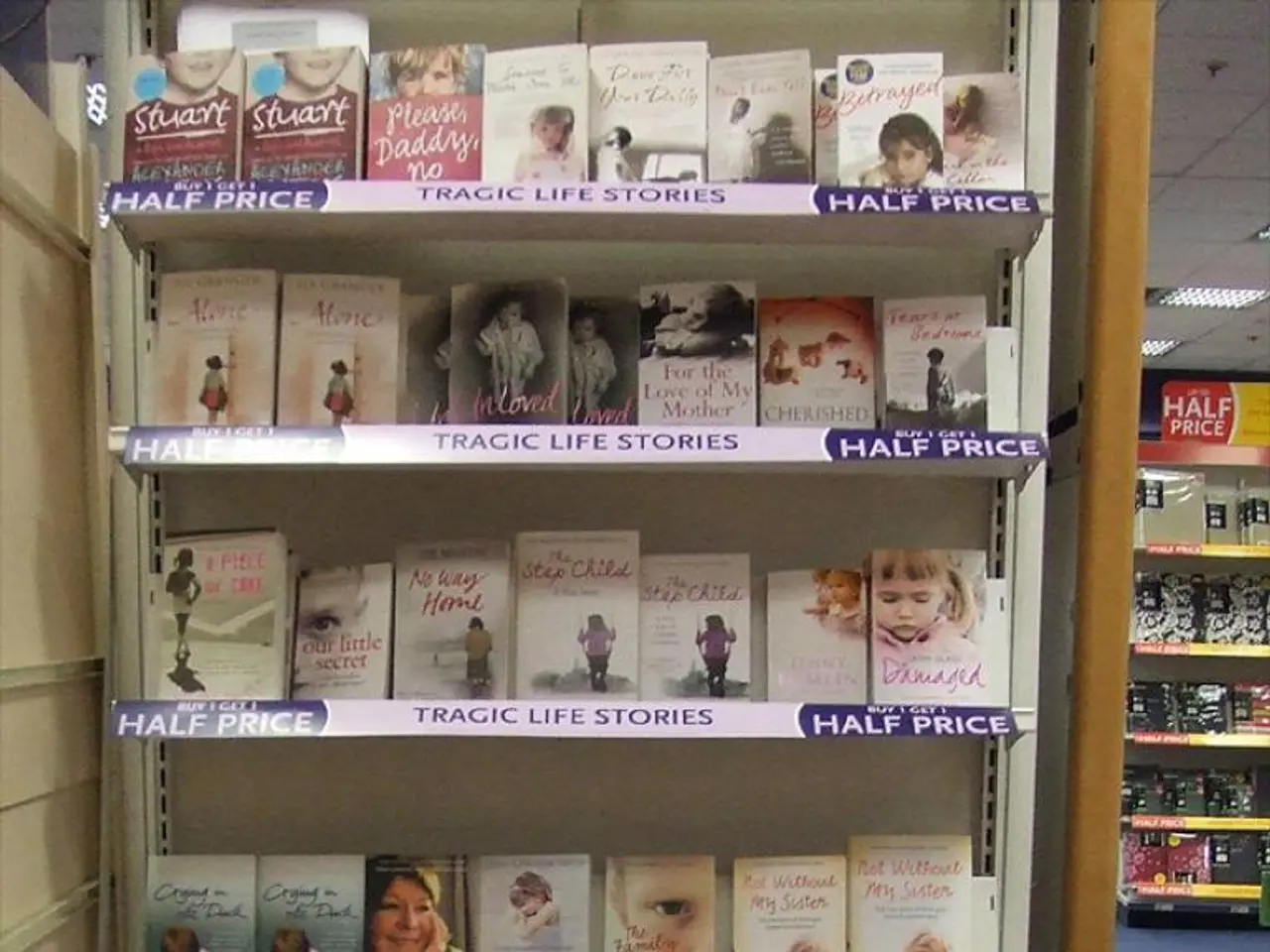 This is an inside view. Here I can see a rack in which there are many books. On the left side there...