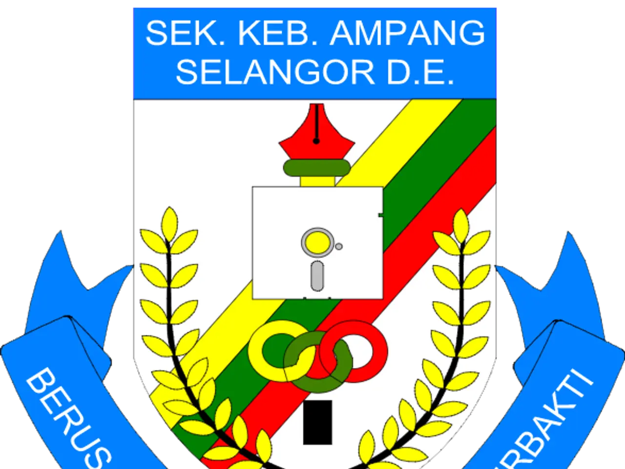 The image shows the logo of the Indonesian government, which consists of a shield with a blue...