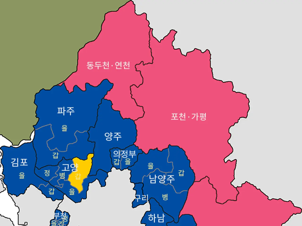 The image shows a map of South Korea with the provinces highlighted in different colors. The text...
