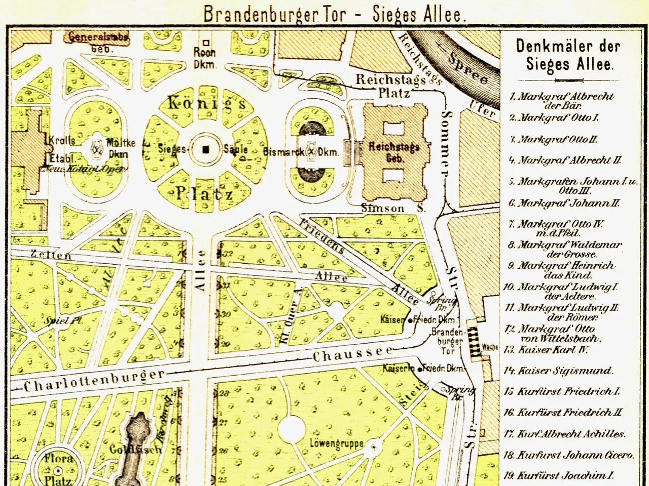 The image shows an old map of the city of Brandenburg, Germany, with text on it. It is a detailed...