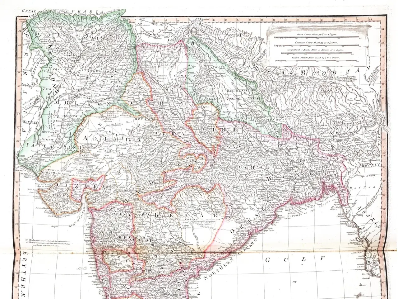 The image shows a map of India with the provinces of India and the Indian Ocean, as well as text...