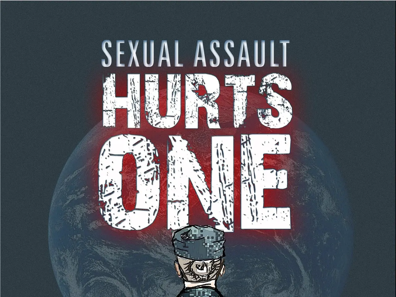 The image shows a poster with a person in the center, surrounded by logos and text that reads...