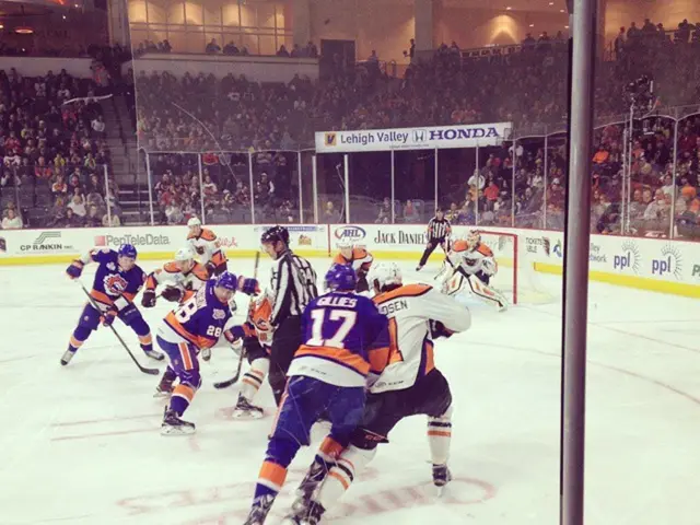 Crowds of 1,500 spectators gather to cheer on Berlin's ice bears as they kick off their initial...