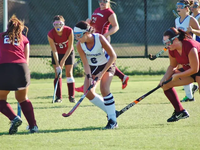 Intense Effort Showcased by German Women's Hockey Team in the Semi-Finals of the European...
