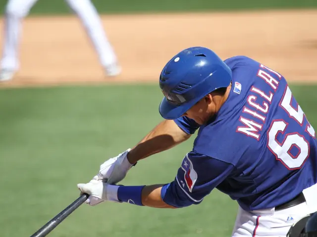 Hunter Goodman, the power-hitting star for the Colorado Rockies, smashed two long home runs using a...