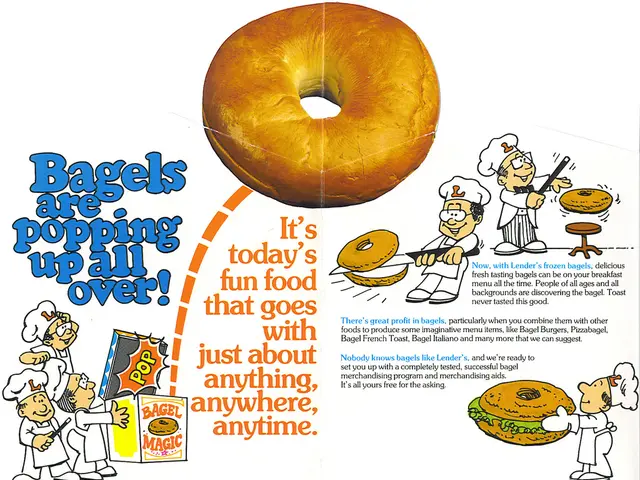 This is a poster. Here we can see a doughnut and animated pictures.