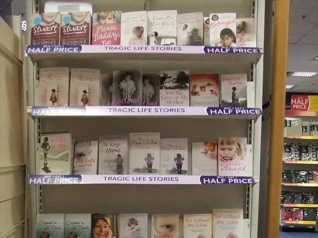 This is an inside view. Here I can see a rack in which there are many books. On the left side there...