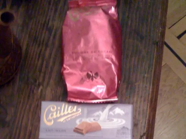 In the center of the image there are chocolates on the table.