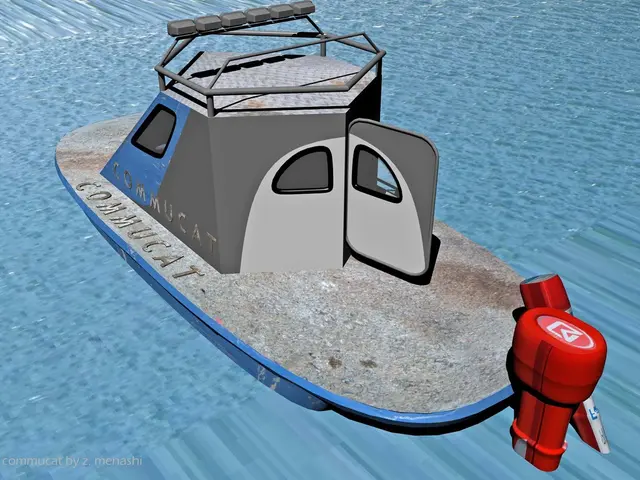 This is an animated picture of a boat and water. There is a watermark on the left corner. On the...