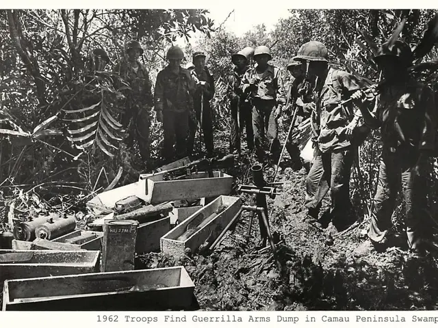In this picture we can see the soldiers were wearing helmet, shirt, trouser and shoe. At the bottom...