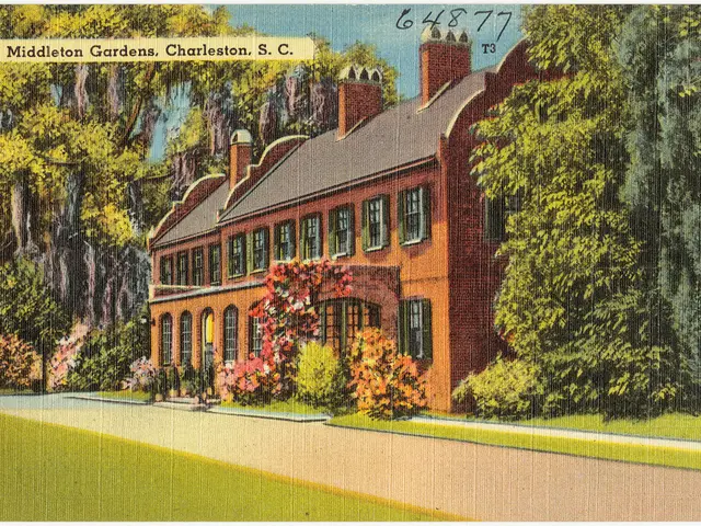 This is an animated image where we can see a building and trees in the middle of this image. There...