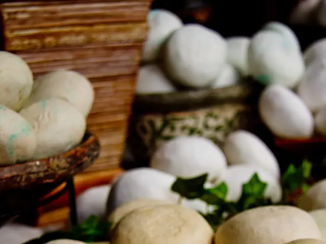 In this image we can see stones and some containers.