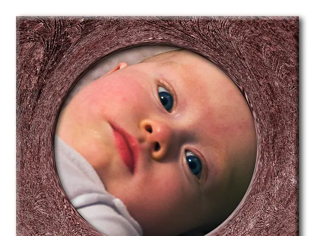 As we can see in the image there is a child wearing white color dress.