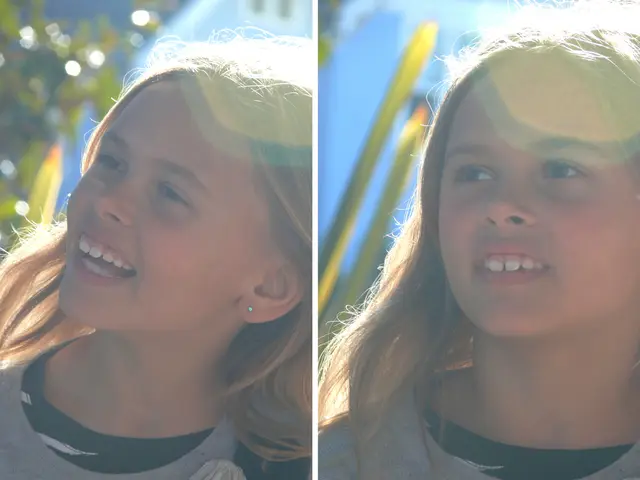 This is a collage image in which there is a girl.