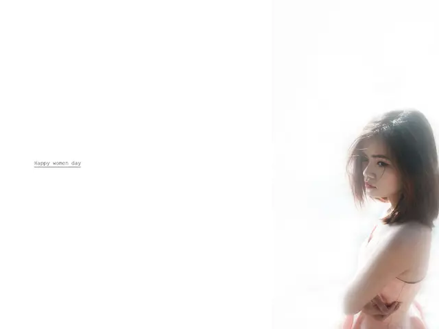 In the image there is a woman she is standing on the right side and there is some text mentioned on...