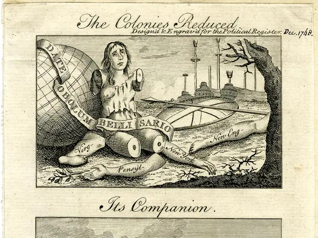 The image shows an old book with a drawing of a group of people on it. At the top of the paper,...