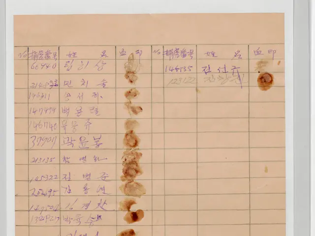 The image shows a piece of paper with Chinese writing on it, which appears to be a ledger. The...