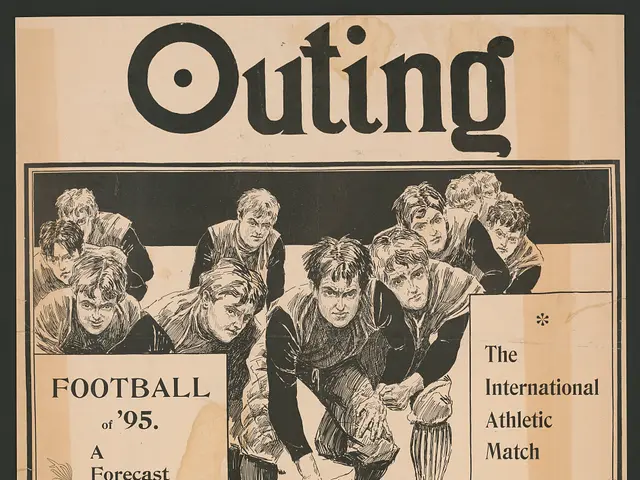 The image shows a poster with a black background featuring a group of people and text that reads...