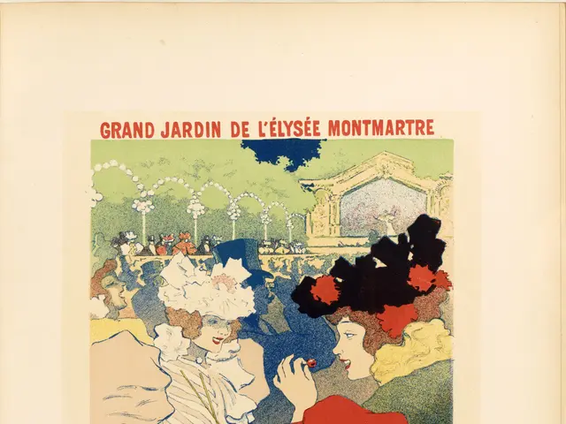 The image shows a poster advertising a trianon concert at the Grand Jardin de L'Elysée Montmartre....