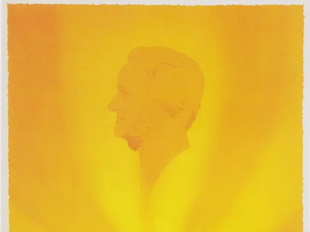 The image shows a poster for the Bayreuth Festival Performances 1938, featuring a person in the...