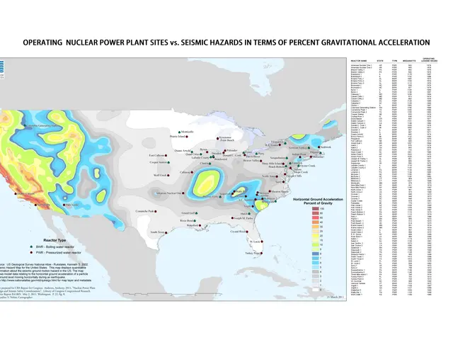 The image shows a map of the United States with different colors indicating the locations of...