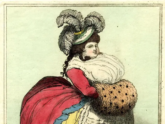 The image shows a woman wearing a colorful dress and a hat, with the words "The Royal Toast, Fat...