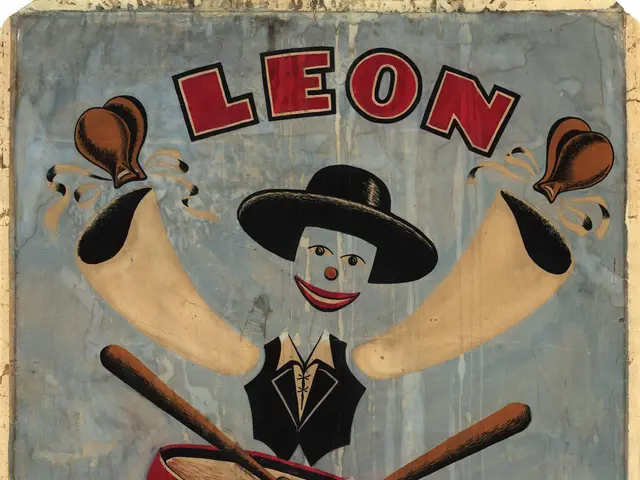 The image shows a poster advertising a carnival in San Juan, Puerto Rico. It features a painting of...