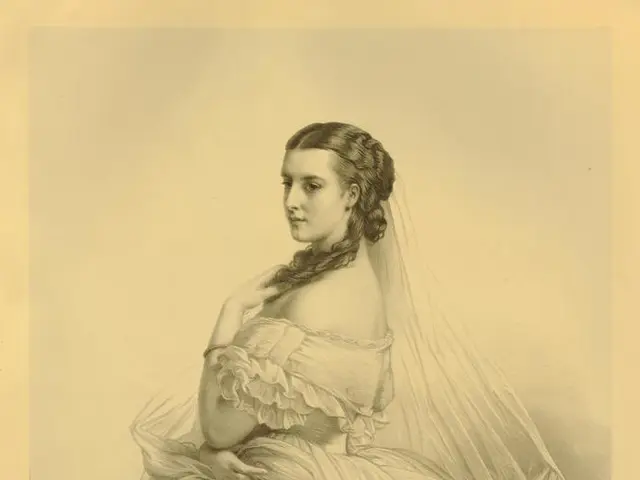 The image shows a woman in a wedding dress with a veil, her face illuminated by the light of the...