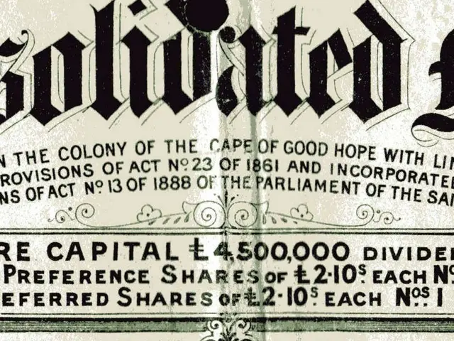 The image shows an old stock certificate with a black and white image of a man's face on it. The...