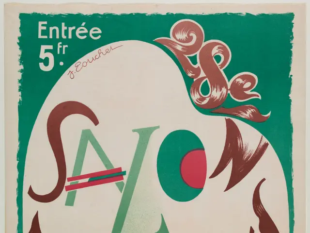 The image shows a poster advertising a salon de humorist in Paris, France. The poster has text...