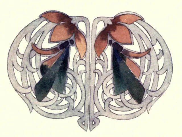 The image shows a drawing of a pair of wings on a white background, which is a representation of...