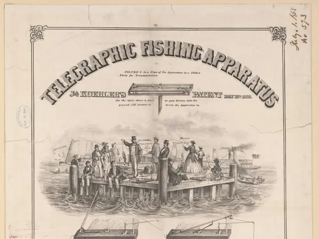 The image shows an old book with a drawing of a group of people on it, along with some text written...