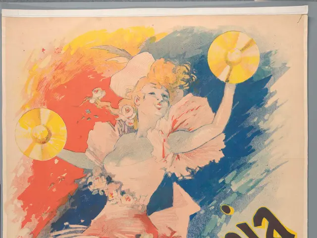 The image shows a poster advertising the Olympic Games in Mont-Agnes-Russes, France. It features a...