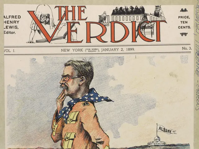 The image shows a paper with a cartoon of a man and a child on the cover of a book. The man is...