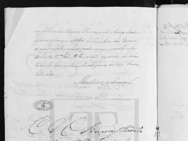 The image shows an open book with handwriting on it, which is the title page of a document titled...