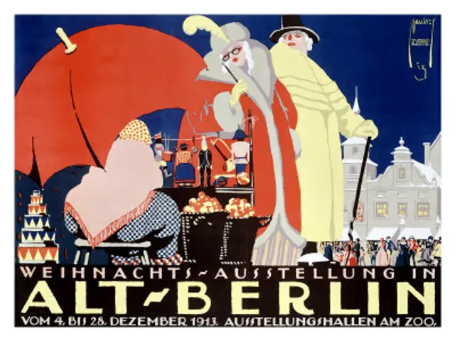 The image shows a poster advertising a circus in Berlin, Germany. It features a vibrant...