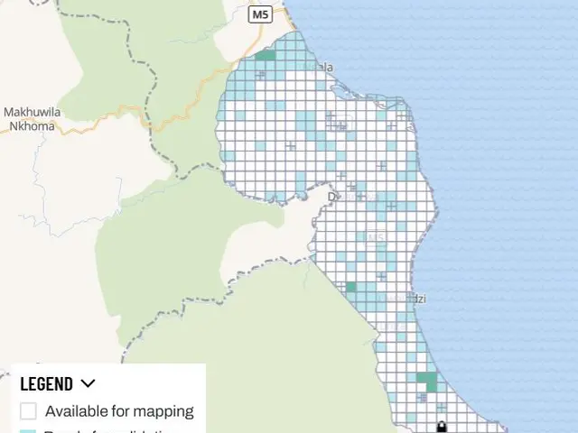 The image shows a map of the city of Nairobi, Kenya, with text indicating the location of the...