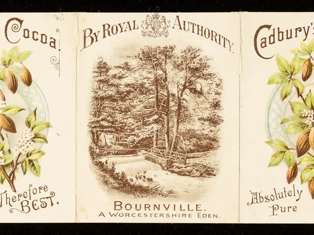 The image shows an old book with a picture of a forest on it, surrounded by trees, plants, flowers,...