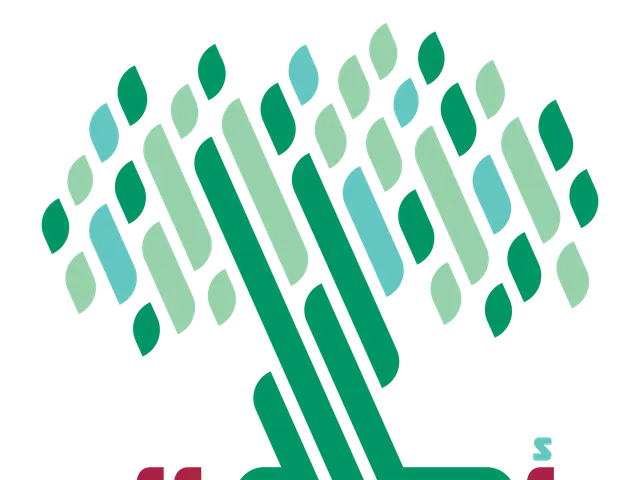 The image shows the logo of the Saudi Arabia Bank of Saudi Arabia, which consists of a white...