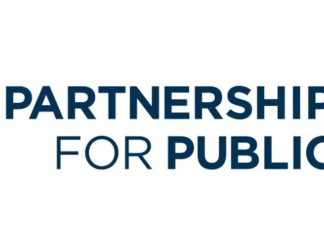 The image shows a logo with the words "Partnership for Public Service" written in bold, black font...