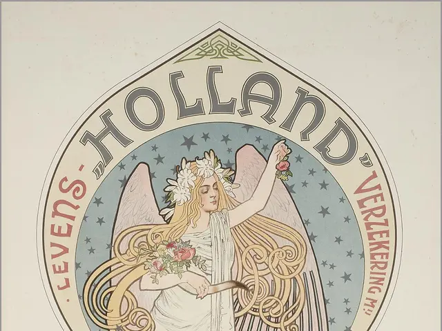 The image shows a poster advertising a concert in Amsterdam, Netherlands. It features a woman...