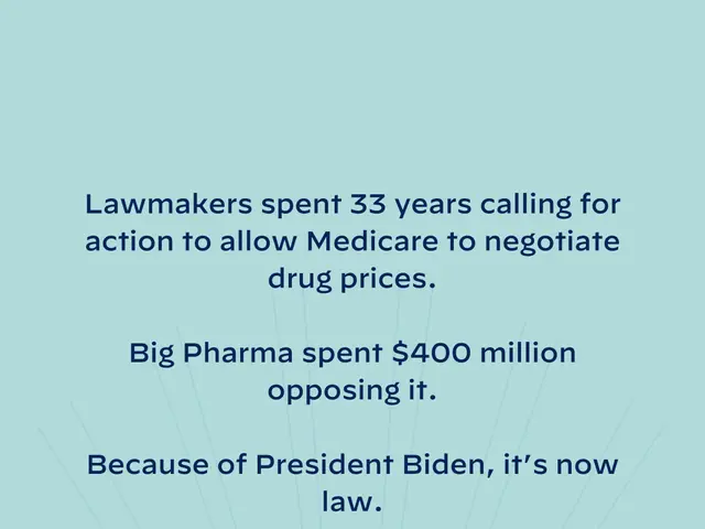 The image shows a blue background with the words "Lawmakers Spent 33 Years Calling for Action to...
