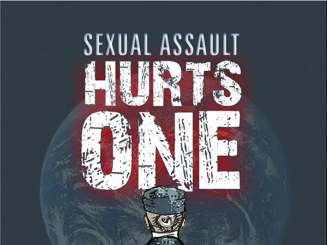 The image shows a poster with a person in the center, surrounded by logos and text that reads...