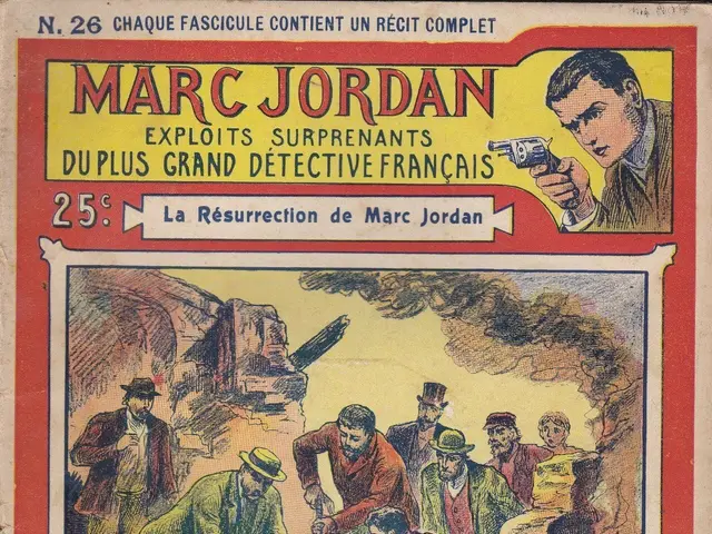 The image shows a book with a cover page depicting a group of people, some of whom are holding...