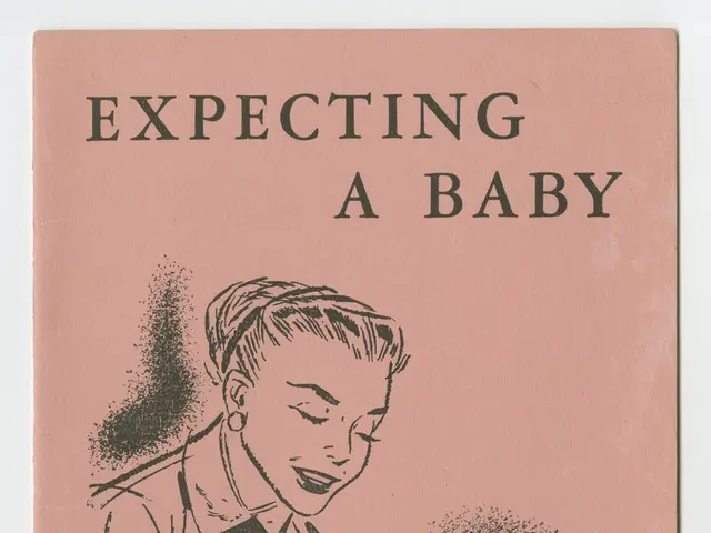 The image shows a book with a drawing of a woman holding a baby on the cover page. The woman has a...