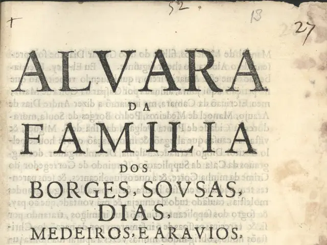 The image shows an old book with a black background and a picture of a family on it. The text on...